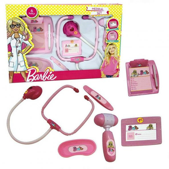 Barbie 6 Parça Doktor Seti