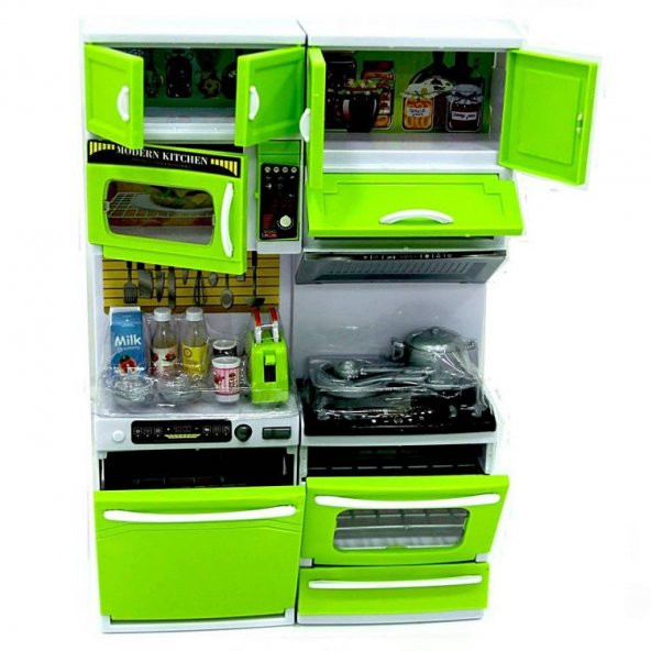 Modern Yeşil  İkili Mutfak Set