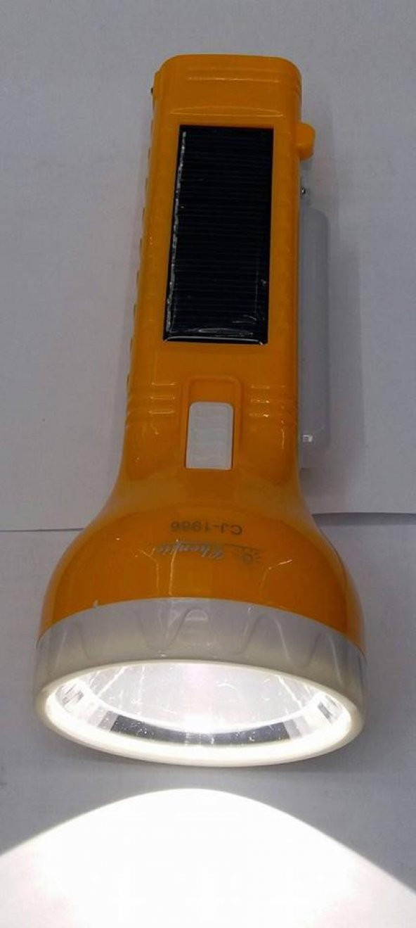 1W Led CJ-1986 Solar şarjlı el feneri ışıldak