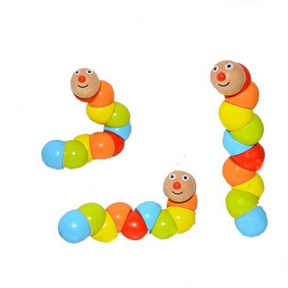 Ahşap Renkli Tırtıl - 2