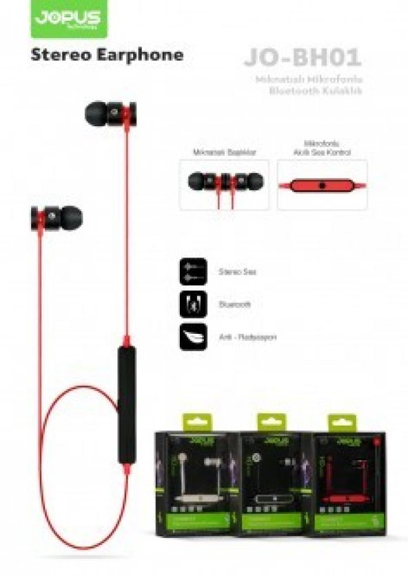 Bluetooth Kulaklık Mikrofonlu / JO-BH01