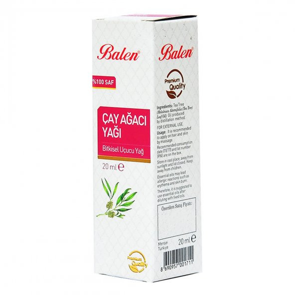 Çay Ağacı Yağı (Distilasyon) 20 ML Cam Şişe - 3