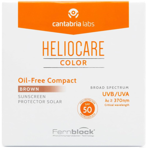 Heliocare Color SPF 50 Oil Free Compact 10 gr - Brown