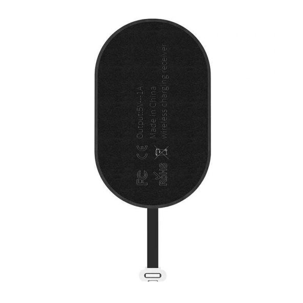 Baseus Microfiber Type-C Kablosuz Şarj Alıcı Aparat Siyah - 7