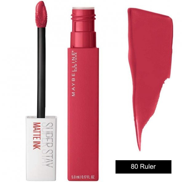Maybellıne Super Stay Matte Ink Kalıcı Likit Mat Ruj 80 Ruler