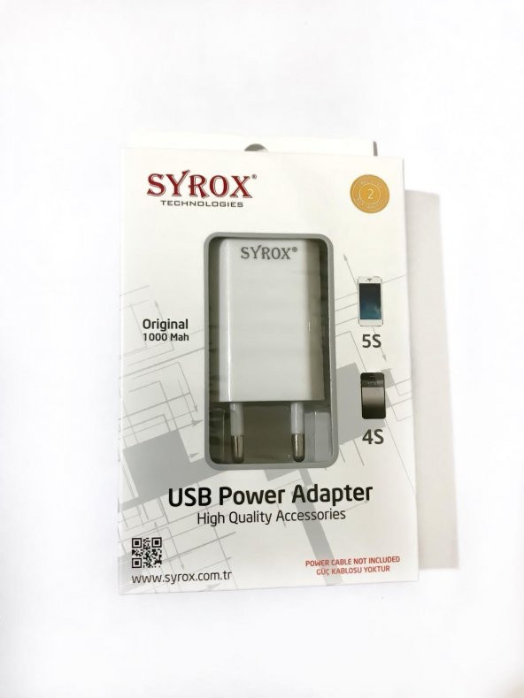 Syrox iPhone Şarj Cihazı ( Adaptör ) 1000 Mah