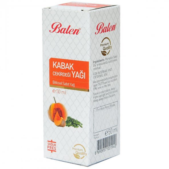 Kabak Çekirdeği Yağı Soğuk Pres 50 ML Cam Şişe - 4