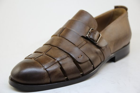 9016 Vizon Rengi Yazlık Sandalet Tarzı Kösele Taban Ayakkabı