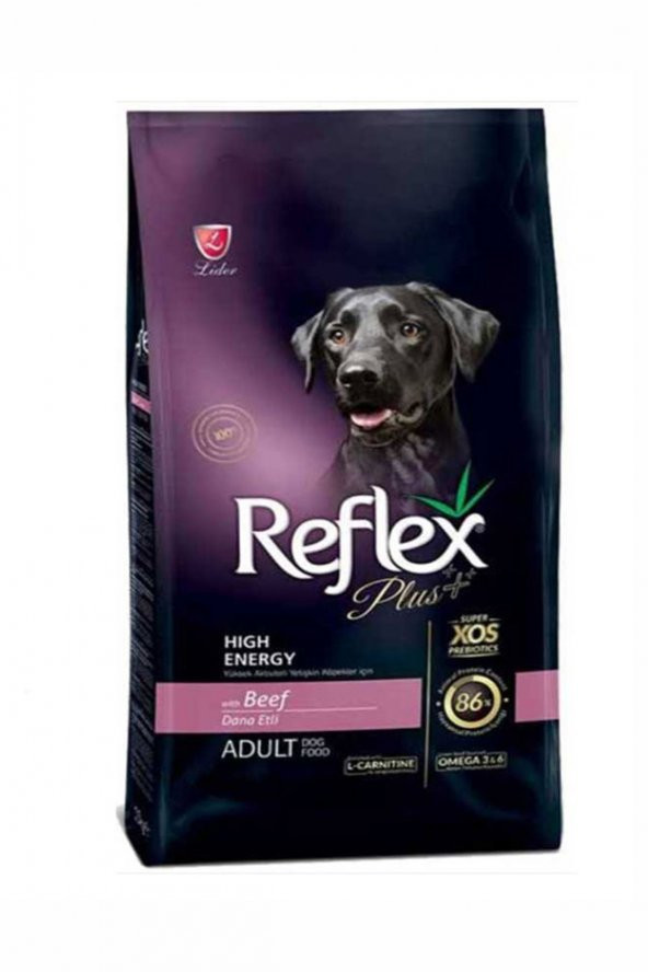 Reflex Plus Yüksek Aktivite Dana Etli Köpek Maması 15 Kg