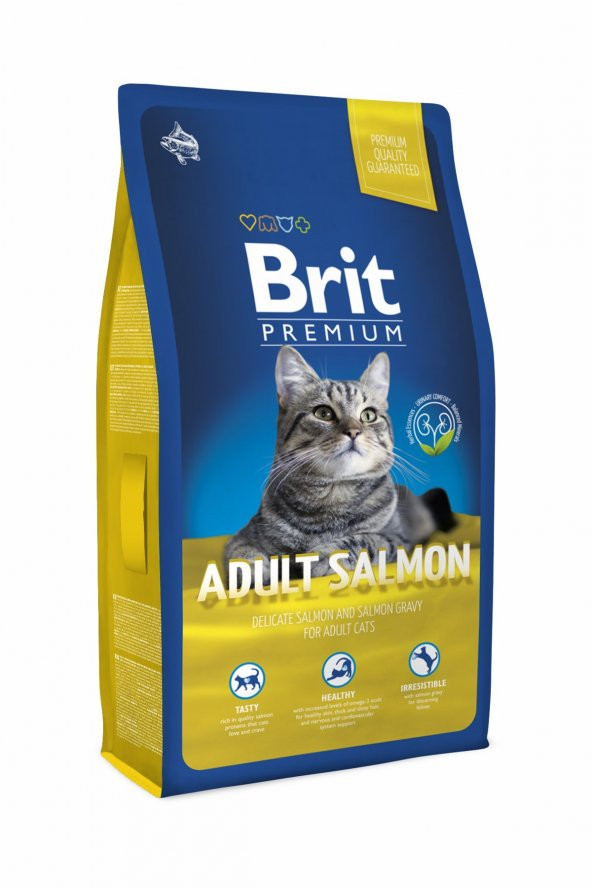 Brit Premium Cat Somonlu Yetişkin Kedi Maması 8 Kg