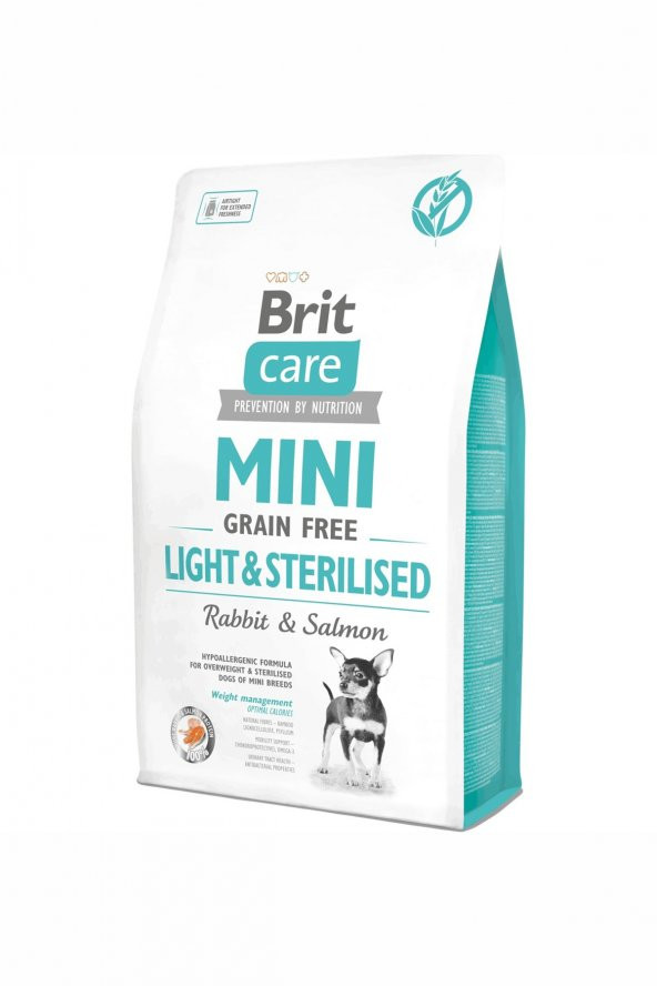 Brit Mini Tahılsız Light ve Kısırlaştırılmış Köpek Maması 2 Kg