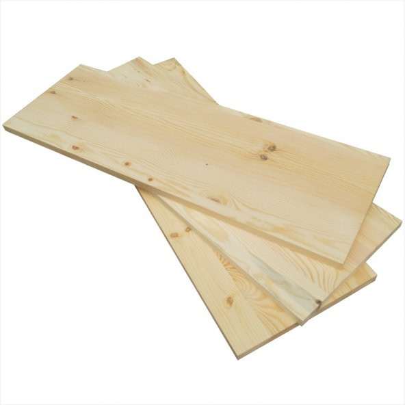 Emprenyeli Masif Ahşap Plaka - 30 mm kalınlık, 40 cm genişlik, alternatif uzunluk ölçüleri - 2