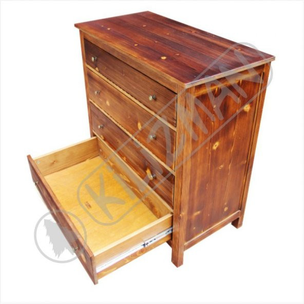 Masif Ahşap Şifonyer - Resim 3