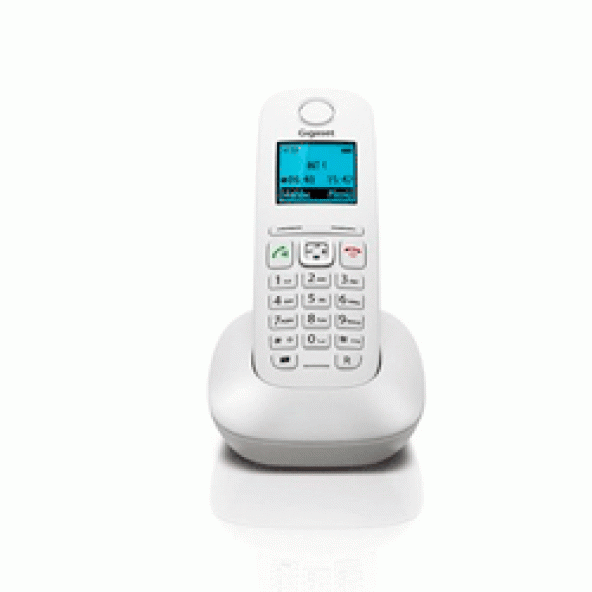 GIGASET A540 Lcd Ekran 150 REHBER HANDSFREE IŞIKLI Telefon White