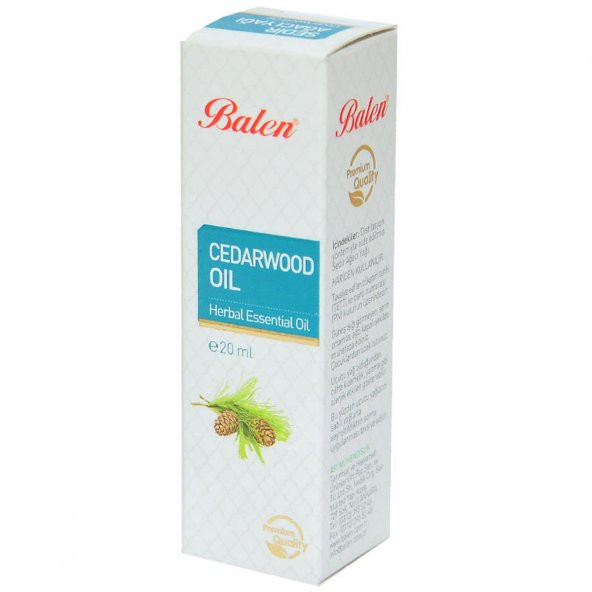 Balen Sedir Ağacı Yağı (Distilasyon) 20 ML Cam Şişe - 3