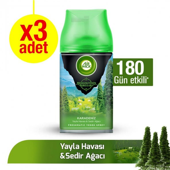 Air Wick Oda Kokusu Freshmatic Makine Yedek Spreyi 3x250 ml Karad