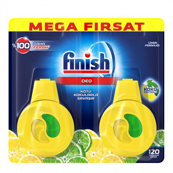 Finish Bulaşık Makinesi Kokusu Limon 2li Paket - 2