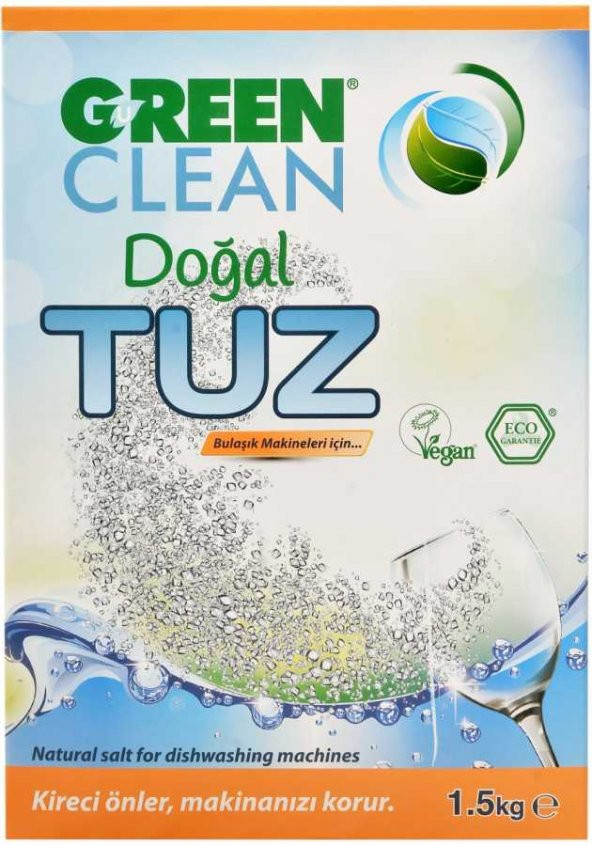 U Green Clean / Organik Bulaşık Makinesi Tuzu 1500 gr.