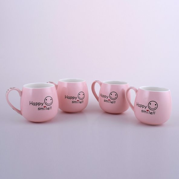 Gülen Kupa Happy Smile Pembe No.4 - 3