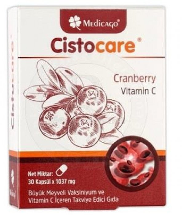Cistocare Cranberry Takviye Edici Gıda 30 Kapsül