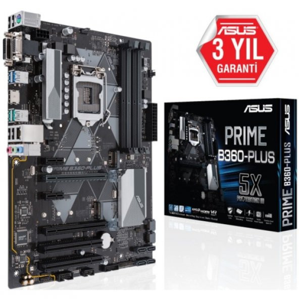Asus PRIME B360-PLUS DDR4 2666MHzS+V+GL 1151p8