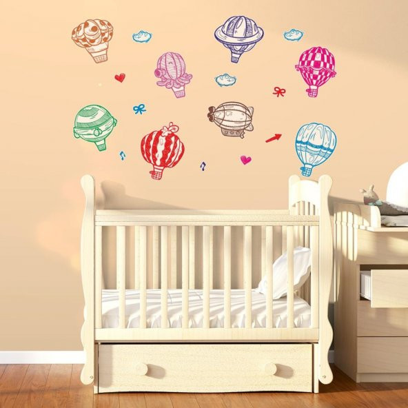 DekorLoft Sevimli Balonlar Çocuk Odası Sticker CS-519