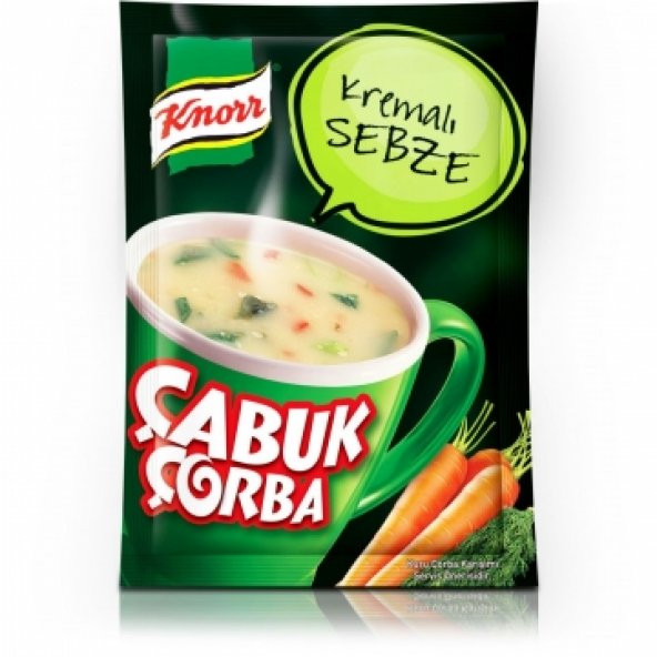 Knorr Çabuk Çorba Kremalı Sebze 18 gr
