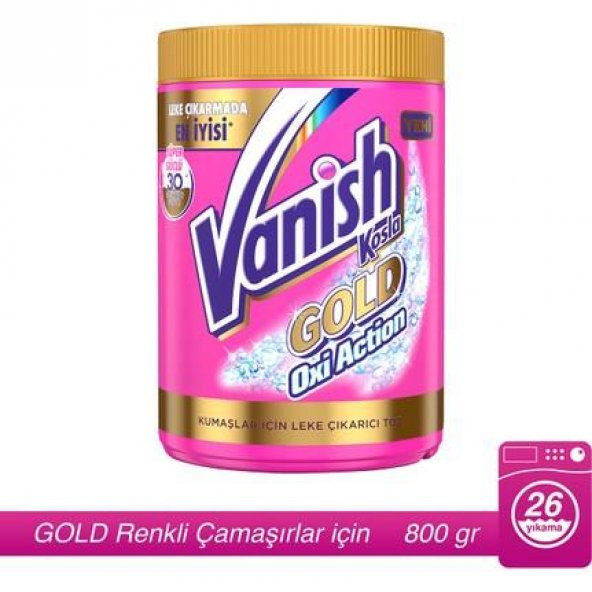 Vanish Kosla Oxi Action 800Gr Gold Pembe