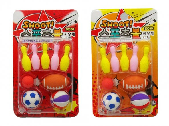 Taros Vintage Label Bowling Topu Şekilli Silgi 24 Lü 2897 (1 Paket 24 Adet)