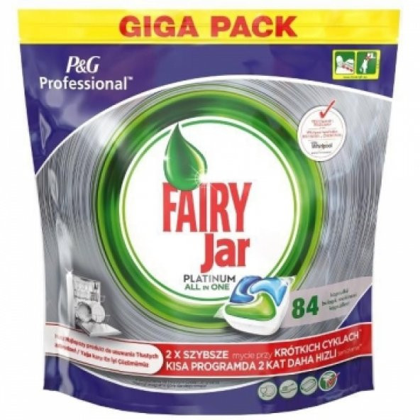Fairy Jar Platinum Bulaşık Makinesi Tableti 84 Adet