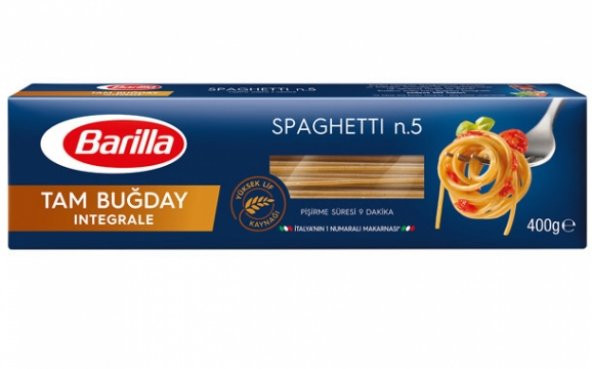 Barilla Tam Buğday Makarna Spaghetti 400 gr