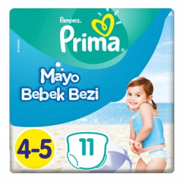 Prima Mayo Bebek Bezi 4-5 Beden 9-15 kg 11 Adet
