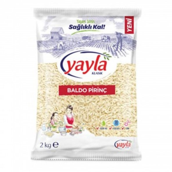 Yayla Bakliyat Baldo Pirinç 2000 gr