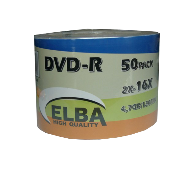 Elba Dvd-R 4.7Gb/120 Min16X Shrink 50 Li (1 Paket 50 Adet)