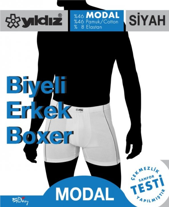Yıldız 107 Biyeli Modal Erkek Boxer
