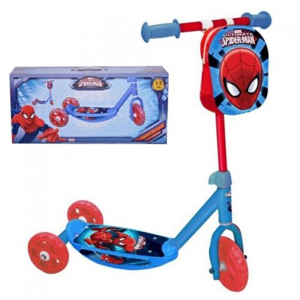 3 Teker Spider Man Scooter Çantalı