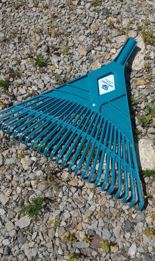 Bahçe Tırmığı 24 Dişli Yaprak Tırmığı Plastik Tırmık Çim Temizleme Tırmığı - Resim 3