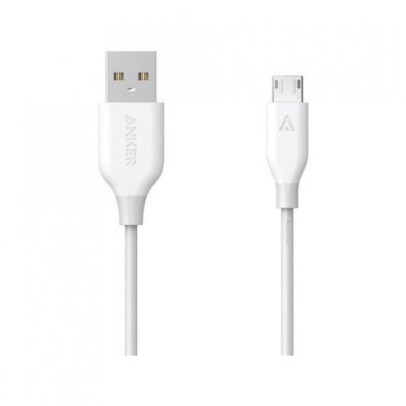 Anker PowerLine Micro USB Şarj/ Data Kablosu 0.9 Metre - Beyaz