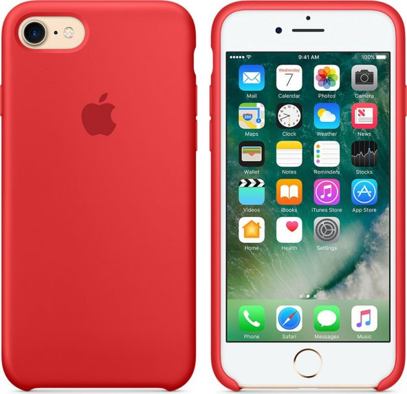 Fonemax Apple iPhone 7 - 8 Silikon Kılıf - Kırmızı