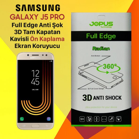 Jopus Samsung J5 PRO Ön Yüz Tam Kapatan Koruyucu ekran kılıf
