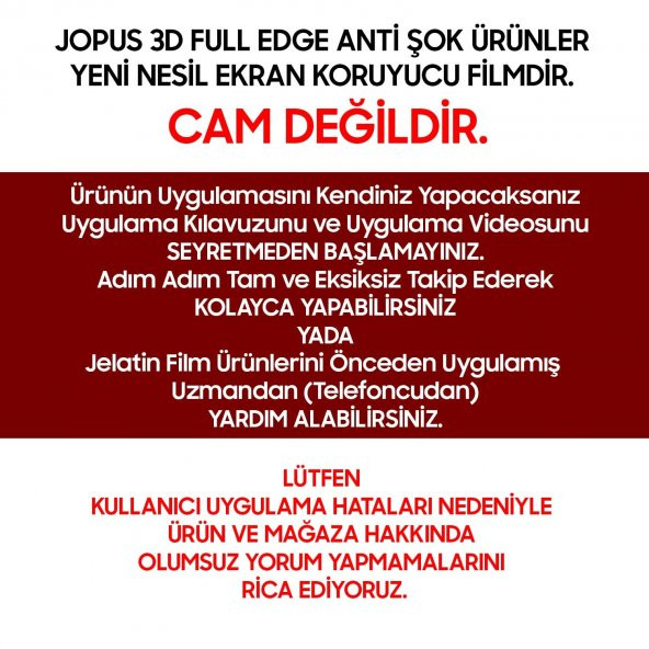 Jopus Lenovo K6 Note Ön Yüz Tam Kapatan Ekran Koruyucu Film Kılıf - 4