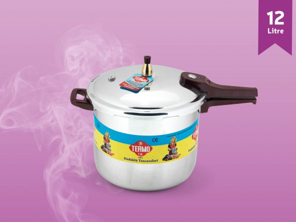 Termo Düdüklü Tencere  3 5 6 7 8 10 12 Lt Litre Pres Tencereler - 12