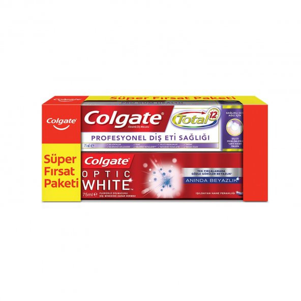 Colgate Total Pro Diş Eti Sağlığı+Optik Beyaz Diş Macunu 75 ml