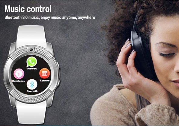 Angeleye W28 Akıllı Kameralı Saat iPhone,LG,Samsung vs. - 4