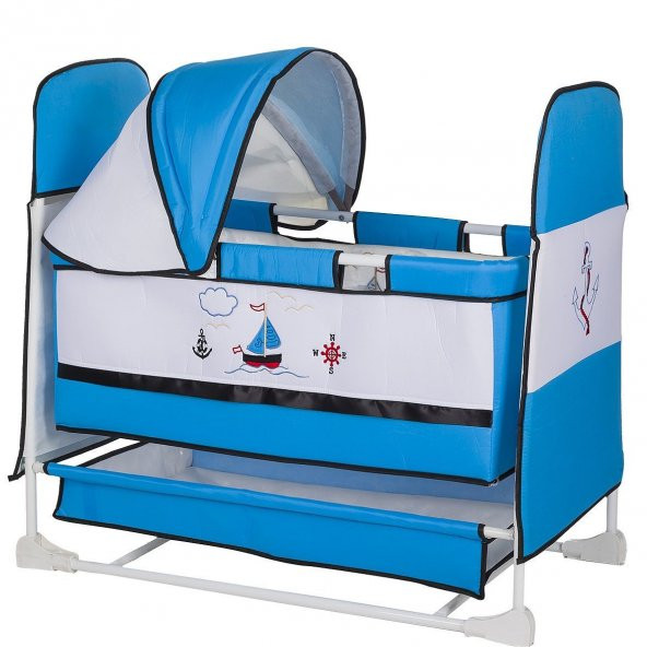 Niniko Gemili Kırmızı Sallanır Hamak Sepet Bebek Beşiği - 2