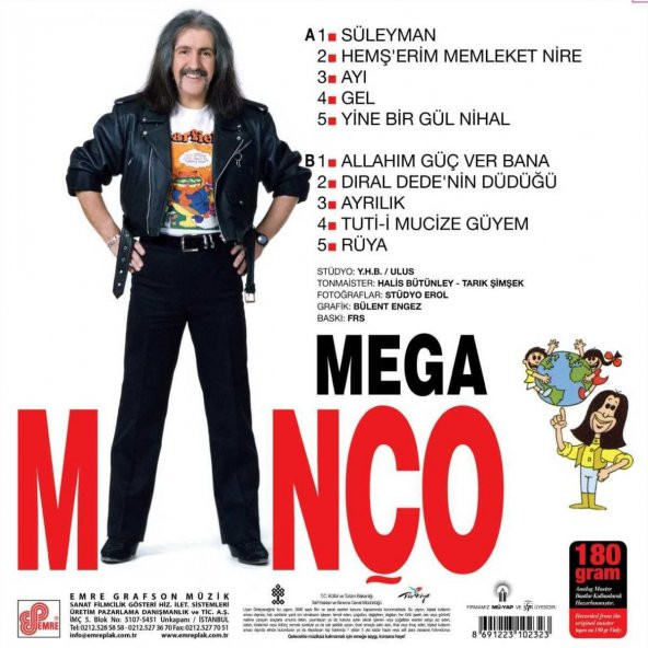 BARIŞ MANÇO - MEGA MANÇO (LP) - 2