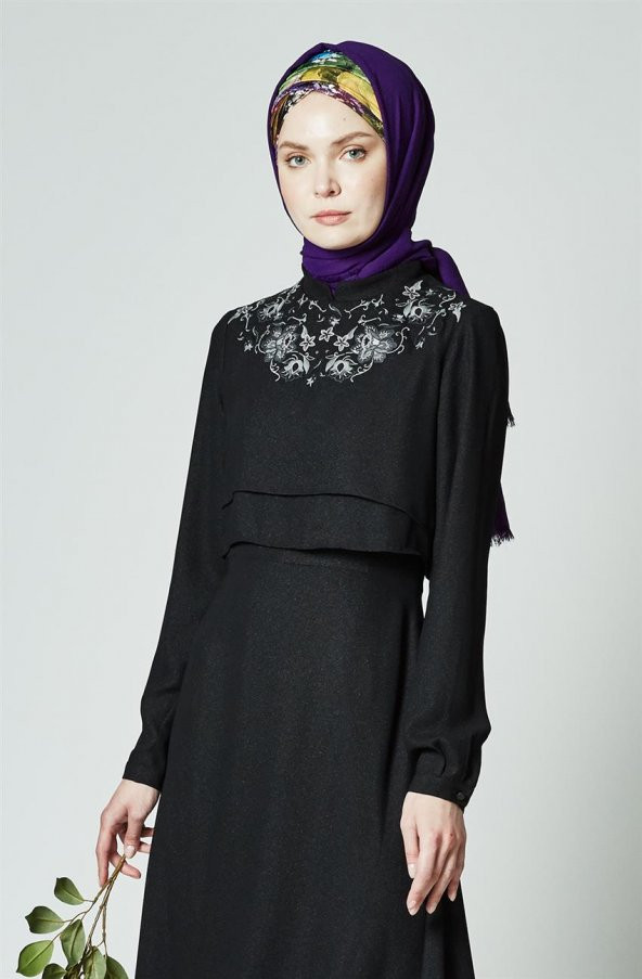 Tuğba Elbise-Siyah K5201-09