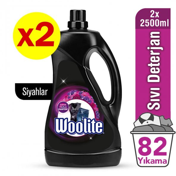 Woolite Koyu Renkler 2x2500 ml Sıvı Çamaşır Deterjanı