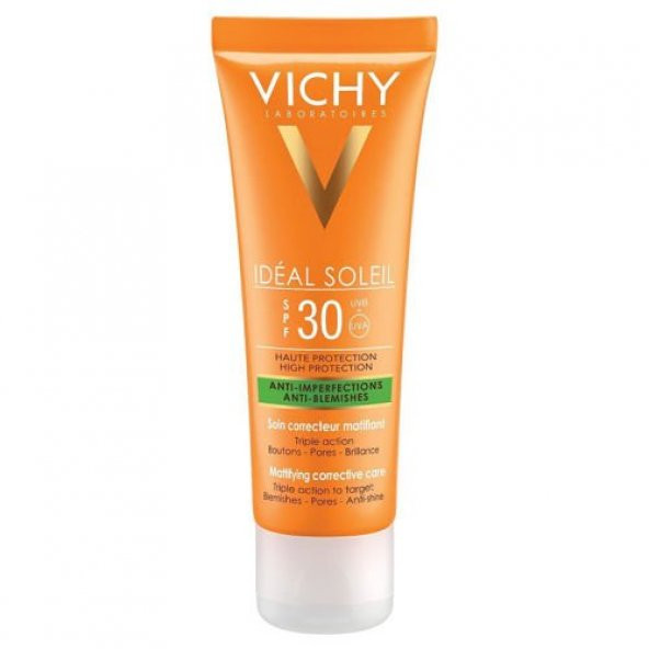 Vichy Ideal Soleil Spf30+ Mattifying Corrective Care Cream 50ml