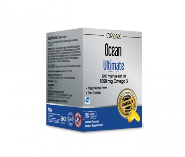 Orzax Ocean Ultimate 1200 mg Balık Yağı 30 Kapsül